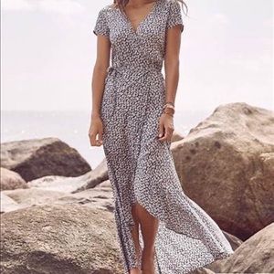 Auguste DAISY LOVE WRAP MAXI DRESS IN NAVY